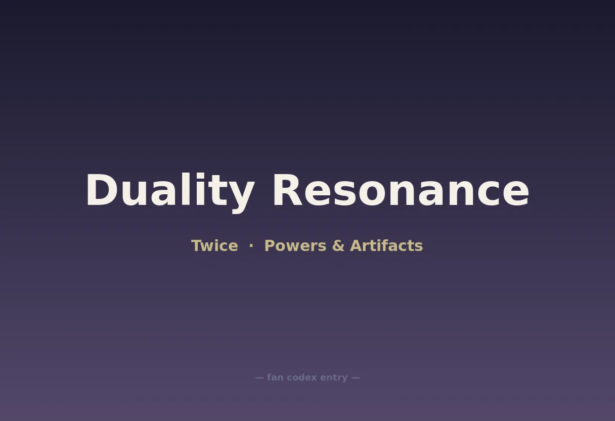 Duality Resonance