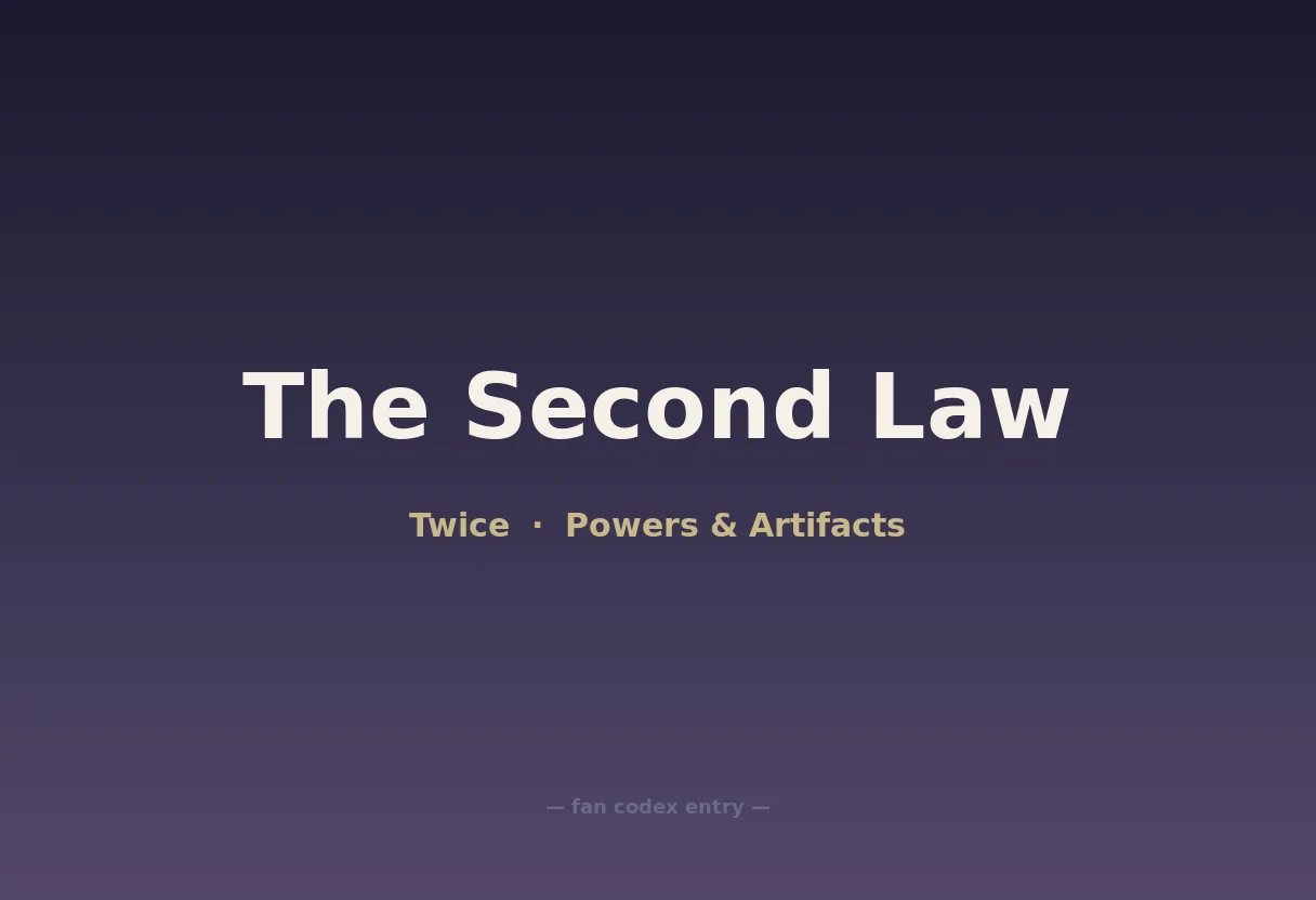 The Second Law